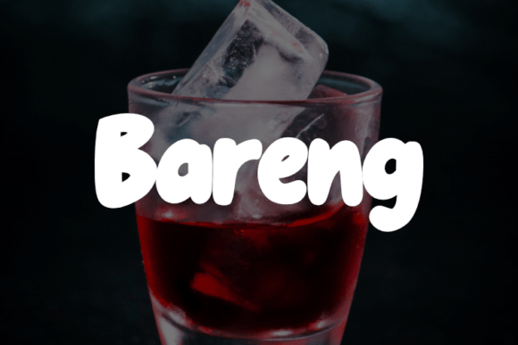 Bareng: The Adaptable Font for Modern Design