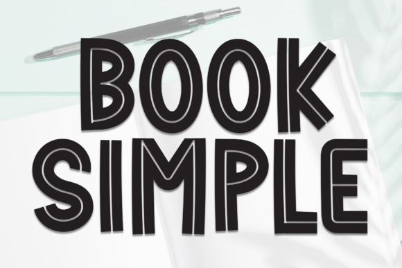 Book Simple: A Whimsical Font for Charming Designs