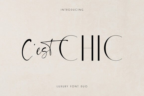 C est Chic: Elegant Font Duo for Designers