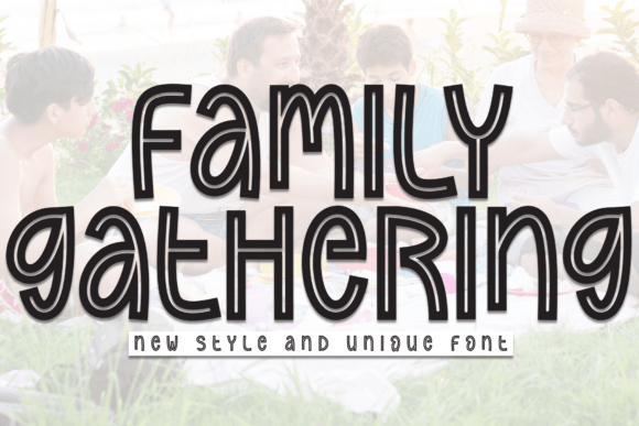 Family Gathering: Elevating Your Designs with a Sweet and Friendly Display Font