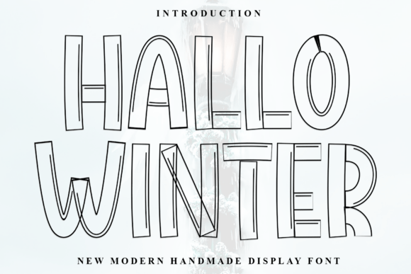 Hallo Winter: Embracing the Festive Spirit Through Playful Typography