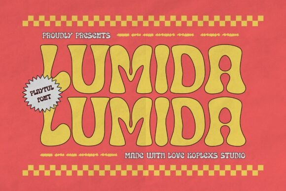 Lumida: A Groovy Display Font for Retro Branding