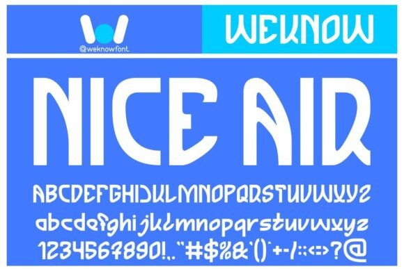 Nice Air: A Dynamic Display Font for Modern Brands
