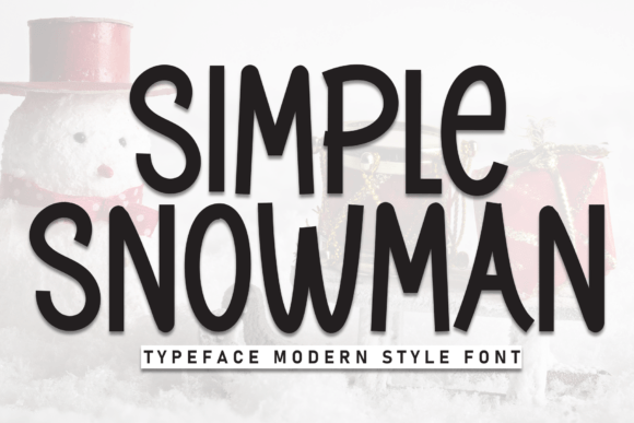 Simple Snowman: A Handwritten Font for Modern Design