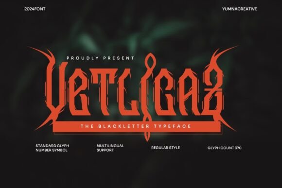 Vetlicaz: Mastering the Art of Bold Blackletter Typography in Modern Design